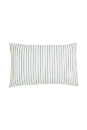 Helena Springfield 'Ticking Stripe' Cotton Duvet Cover Set in Teal - Size: Double - thumbnail 3