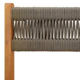 Berkfield Home Folding Garden Chairs 4 pcs Grey Solid Wood Acacia - thumbnail 9