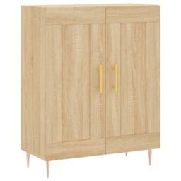 Berkfield Home Highboard Sonoma Oak 69.5x34x180 cm Engineered Wood in Light Brown - thumbnail 7