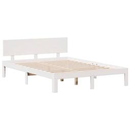 Berkfield Home Bookcase Bed without Mattress White 160x200cm Solid Wood Pine - Size: 160x200 cm - thumbnail 8