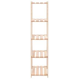 Berkfield Home 5-Tier Storage Racks 3 pcs 80x38x170 cm Solid Pinewood 250 kg in Beige - Size: 80 x 38 x 170 cm - thumbnail 5