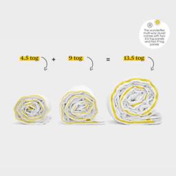Eve The Wunderflex Multi-Way Duvet in White - Size: King - thumbnail 2
