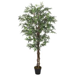 Berkfield Home Artificial Maple Tree 672 Leaves 180 cm Green - thumbnail 2
