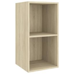 Berkfield Home 4 Piece TV Cabinet Set Sonoma Oak Engineered Wood in Light Tan - thumbnail 4