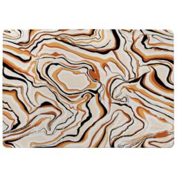Benjamin Tate Design Warm Toned Liquid Marble Rug in Natural - Size: Large