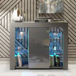SPETLEK TV Unit Display Grey Matt Body Grey Gloss Fronts - Size: 0.6m2 - thumbnail 4
