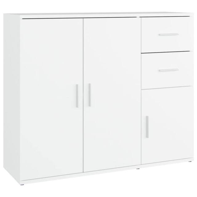 Berkfield Home Sideboard White 91x29.5x75 cm Engineered Wood - image 1