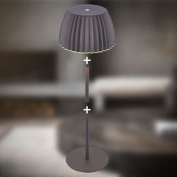 BRILONER Riffle Dimmable Rechargeable USB C Design Award LED Table Lamp in Black - thumbnail 5