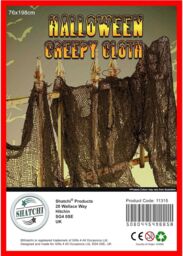 Shatchi 100 Large Black Mesh Creepy Cloth Halloween Party Decorations - Wholesale Bulk Buy - thumbnail 2