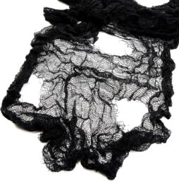 Shatchi 100 Large Black Mesh Creepy Cloth Halloween Party Decorations - Wholesale Bulk Buy - thumbnail 5