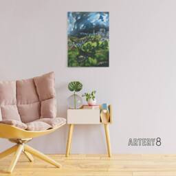 "Artery8 El Greco View Of Toledo Spain Canvas Wall Art Print - Size: W18"" x H24""" - thumbnail 3