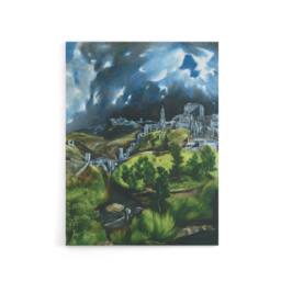 "Artery8 El Greco View Of Toledo Spain Canvas Wall Art Print - Size: W18"" x H24""" - thumbnail 1