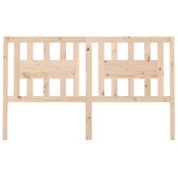 Berkfield Home Headboard 166x4x100 cm Solid Wood Pine in Natural - Size: 166 x 4 x 100 cm - thumbnail 1