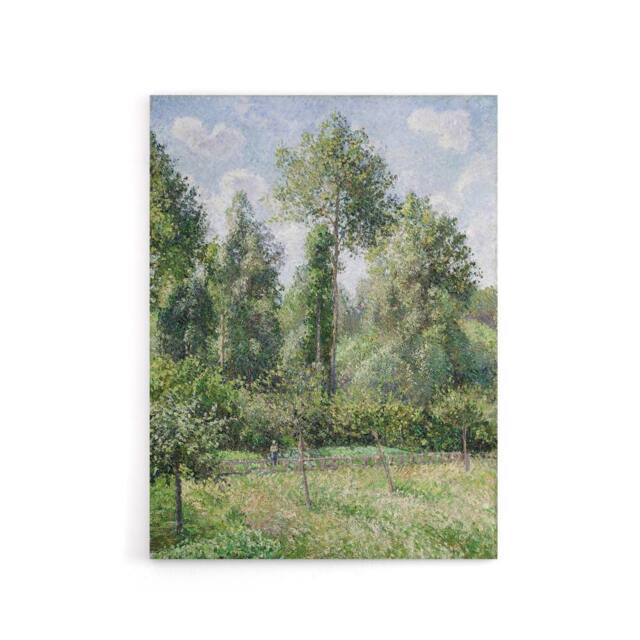 "Artery8 Eragny Poplars Landscape Camille Pissarro Canvas Wall Art - Size: W18"" x H24""" - image 1