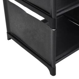 Kelvenix Space Saving Shoe Rack 6 Tiers, 27x26x90cm in Black - Size: 0.6m2 - thumbnail 4