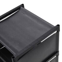 Kelvenix Space Saving Shoe Rack 6 Tiers, 27x26x90cm in Black - Size: 0.6m2 - thumbnail 3
