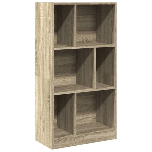 Berkfield Home Bookcase Sonoma Oak 57x28.5x107.5 cm Engineered Wood in Light Brown - image 1
