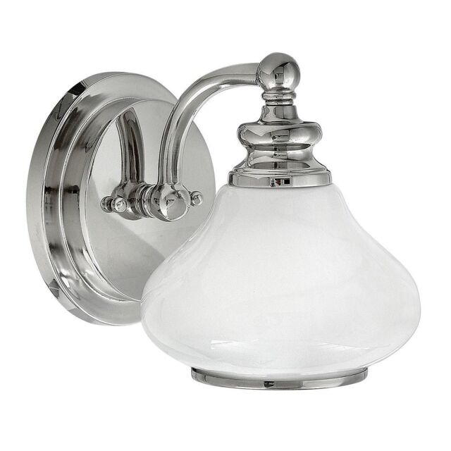 Netlighting Ainsley 1 Light Indoor Wall Light Polished Chrome IP44 G9 in Grey - image 1