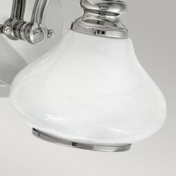 Netlighting Ainsley 1 Light Indoor Wall Light Polished Chrome IP44 G9 in Grey - thumbnail 3