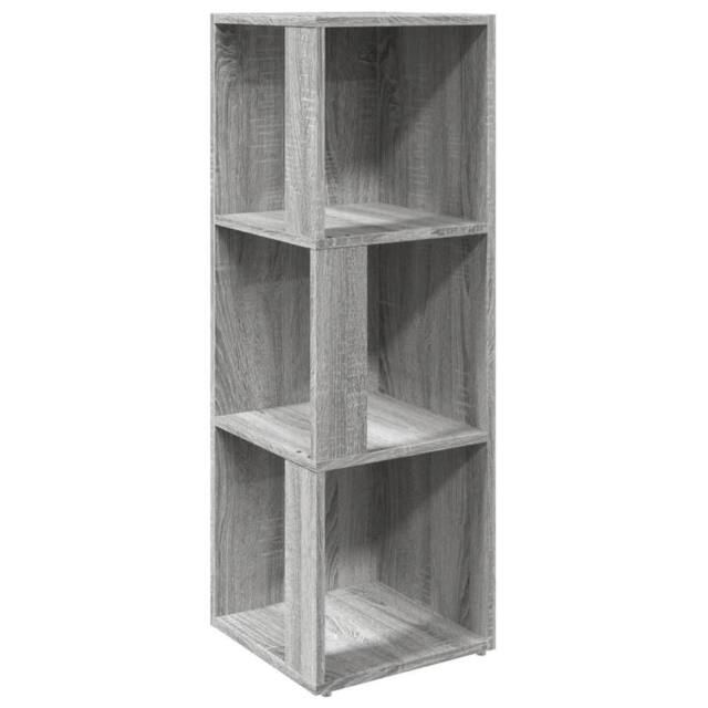 Berkfield Home Corner Cabinet Grey Sonoma 33x33x100 cm Engineered Wood - Size: 33 x 33 x 100 cm - image 1