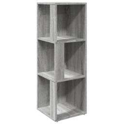 Berkfield Home Corner Cabinet Grey Sonoma 33x33x100 cm Engineered Wood - Size: 33 x 33 x 100 cm - thumbnail 1