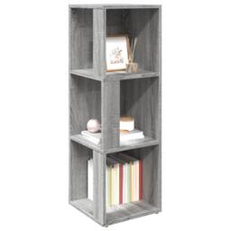 Berkfield Home Corner Cabinet Grey Sonoma 33x33x100 cm Engineered Wood - Size: 33 x 33 x 100 cm - thumbnail 4
