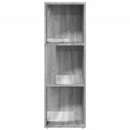 Berkfield Home Corner Cabinet Grey Sonoma 33x33x100 cm Engineered Wood - Size: 33 x 33 x 100 cm - thumbnail 5