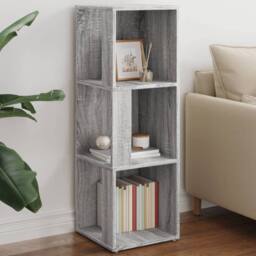 Berkfield Home Corner Cabinet Grey Sonoma 33x33x100 cm Engineered Wood - Size: 33 x 33 x 100 cm - thumbnail 2