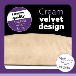Aamira Cream Pregnancy Maternity Pillow, 140x65x20cm C Shape Memory Foam - Size: 140 x 65 x 20 cm - thumbnail 5