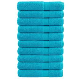 Berkfield Home Premium Towels SOLUND 10 pcs Turquoise 100x200 cm 600 gsm - thumbnail 2