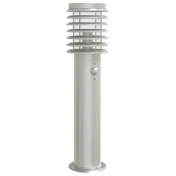 Berkfield Home Outdoor Floor Lamp with Sensor Silver 60 cm Stainless Steel - thumbnail 2