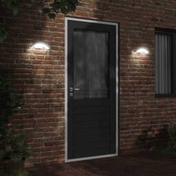 Berkfield Home Outdoor LED Wall Lights 2pcs White Die-cast Aluminium - thumbnail 1
