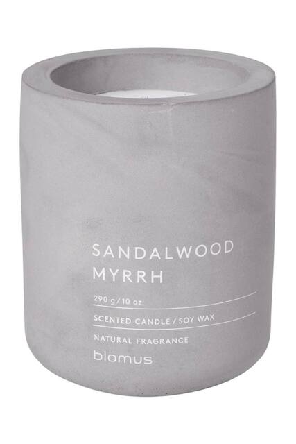 Blomus Fraga Sandalwood Myrrh Scented Candle M - Micro Chip in Grey - image 1
