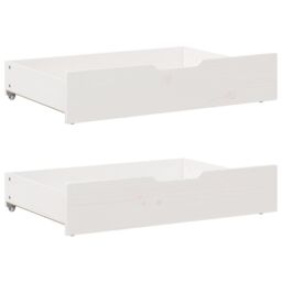 Berkfield Home Daybed with Drawers without Mattress White 90x200 cm Solid Wood - thumbnail 5