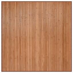 Berkfield Home Rug Square Natural100x100 cm Bamboo in Brown - Size: Medium - thumbnail 1