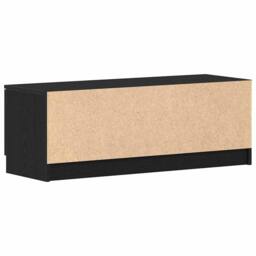 Berkfield Home TV Cabinet Black Oak 102x35x36, 5 cm Engineered Wood - thumbnail 8