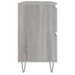 Berkfield Home Durable Bathroom Cabinet Grey Sonoma 80x33x60 cm Engineered Wood - Size: 80 x 33 x 60 cm - thumbnail 6