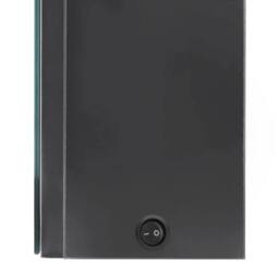 Berkfield Home LED Bathroom Mirror Cabinet Grey 50x13x70 cm - Size: 50 x 13 x 70 cm - thumbnail 6
