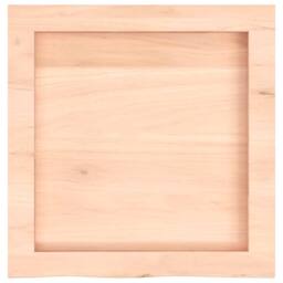 Berkfield Home Wall Shelf 40x40x(2-4) cm Untreated Solid Wood Oak in Light Oak - thumbnail 4