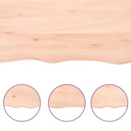 Berkfield Home Wall Shelf 40x40x(2-4) cm Untreated Solid Wood Oak in Light Oak - thumbnail 5