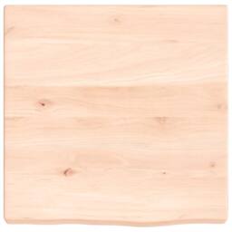 Berkfield Home Wall Shelf 40x40x(2-4) cm Untreated Solid Wood Oak in Light Oak - thumbnail 3