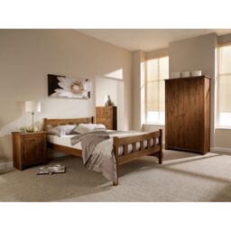 Lemon Pavilion Furniture 3 Feet Havana Single Bed - Pine - L200.8 x W98.8 x H96 cm - Pine in Brown