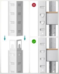 SONGMICS Set of 2 Garage Shelving Units with 5 Adjustable Shelves in Silver - thumbnail 6