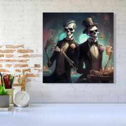 Warren Reed - Designer Dressed In Their Best Canvas - Size: w10 inch x h10 inch - thumbnail 1