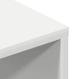 Berkfield Home TV Cabinet White 100x40x40 cm Engineered Wood - Size: 100 x 40 x 40 cm - thumbnail 8