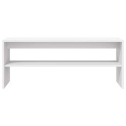 Berkfield Home TV Cabinet White 100x40x40 cm Engineered Wood - Size: 100 x 40 x 40 cm - thumbnail 5