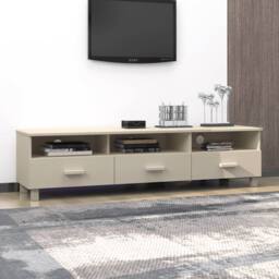 Berkfield Home TV Cabinet HAMAR Honey Brown 158x40x40 cm Solid Wood Pine in Light Brown - Size: 158 x 40 x 40 cm - thumbnail 7