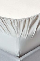 Homescapes Cotton Cot Bed Fitted Sheets 200 Thread Count, 2 Pack in Grey - thumbnail 4