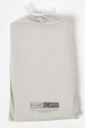 Homescapes Cotton Cot Bed Fitted Sheets 200 Thread Count, 2 Pack in Grey - thumbnail 5