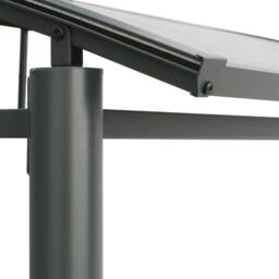 Berkfield Home Comfortable BBQ Gazebo with Side Shelves Anthracite 210x114x230 c in Charcoal - thumbnail 6